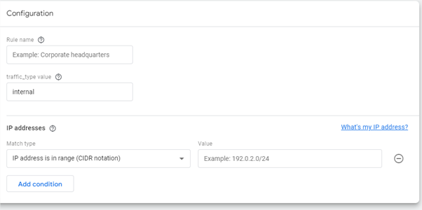 Adding an IP Address to the filter