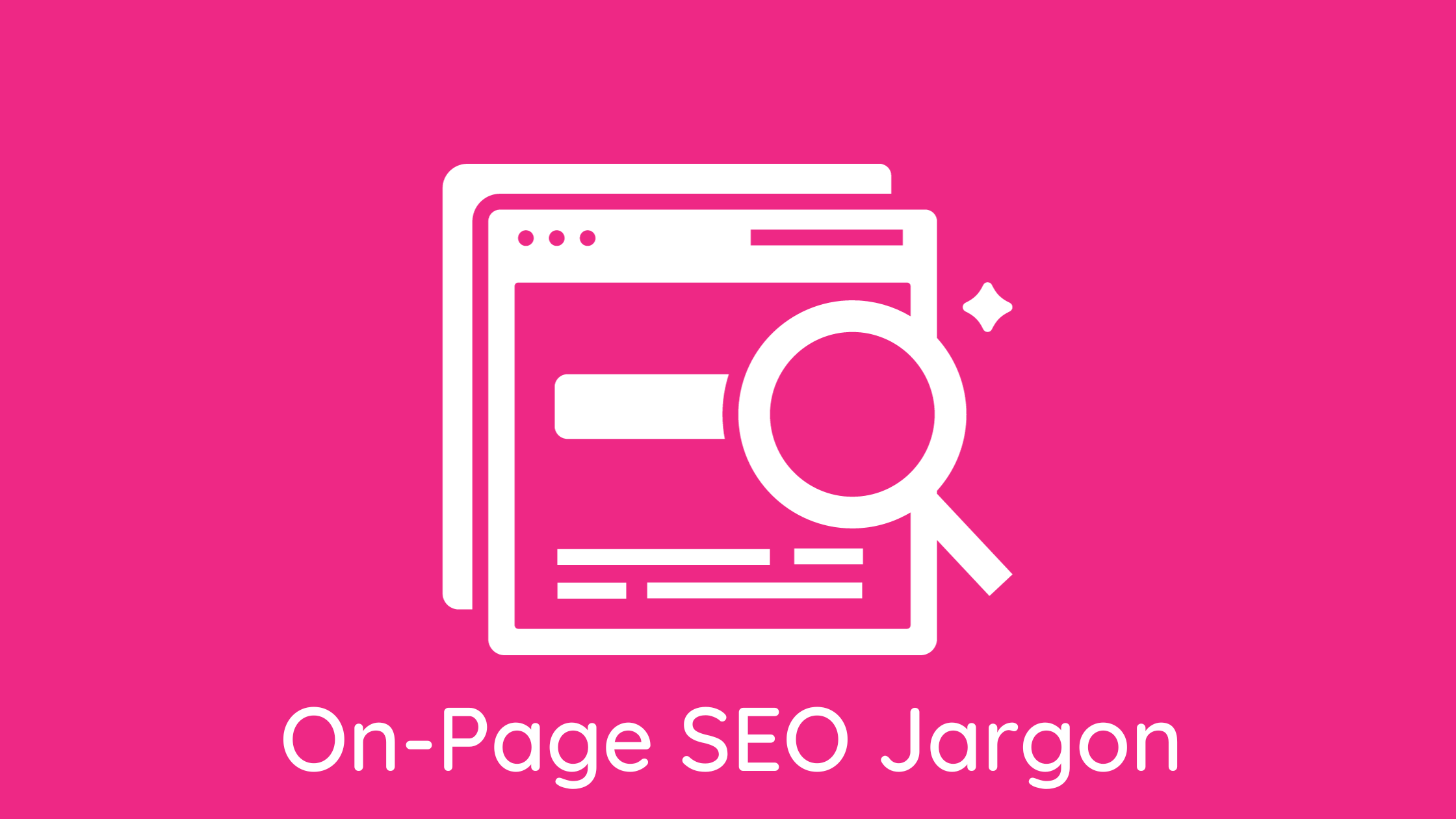 On Page SEO Jargon