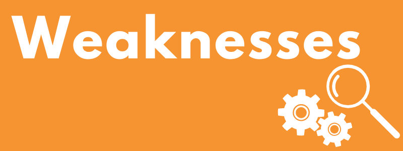 SWOT Analysis - Weaknesses